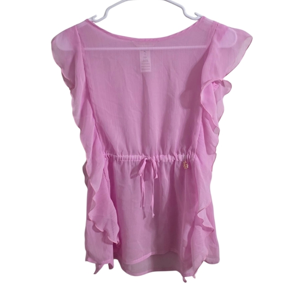 Tommy Bahama Sheer Pink Girls Swim Coverup Size 7 - Picture 1 of 3